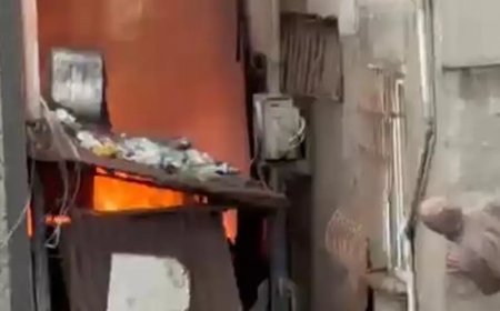 İstanbul'da tekstil atölyesinde yangın