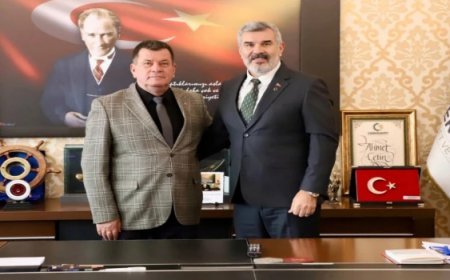 MUSTAFA AS’TAN ÇTSO BAŞKANI AHMET ÇETİN’E ZİYARET