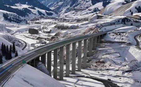 3 saatlik yol 20 dakikaya indi, dünya rekoru geldi! İpek Yolu'nda 'yeryüzünün en uzun tüneli' açıldı