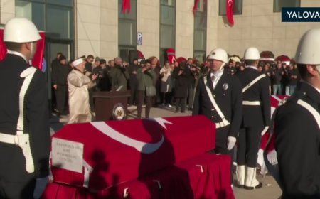 Yalova şehitlerine veda. Bakan Yerlikaya'dan terörle mücadelede kararlılık mesajı