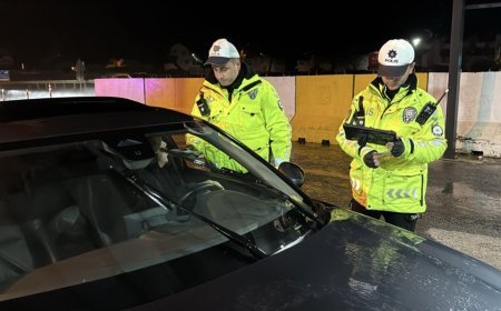 Tekirdağ'da yılbaşı tedbirleri kapsamında trafik denetimi