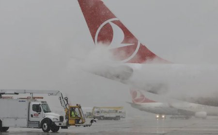 Uçuşlara kar engeli. THY, Pegasus ve AJet'ten sefer iptalleri