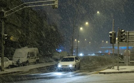 Başkentte kar yağışı