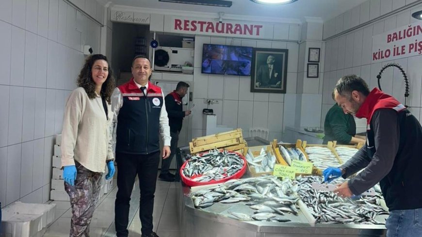 Şarköy'de balıkçılar denetlendi