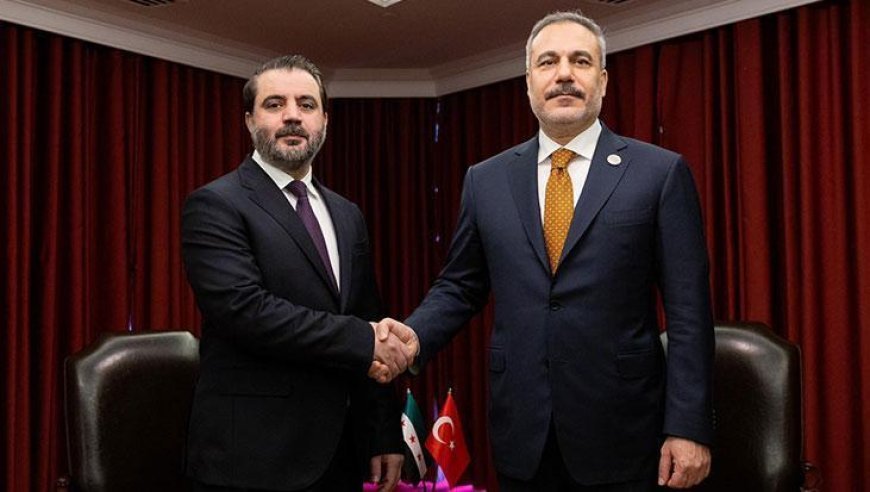 Dışişleri Bakanı Hakan Fidan, Suriyeli mevkidaşı Şeybani ile görüştü
