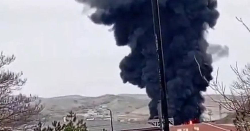 Kırıkkale'de kimya fabrikasında yangın