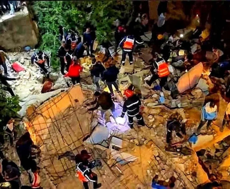 Fas'ta feci olay! 2 bina çöktü, çok sayıda ölü ve yaralı var