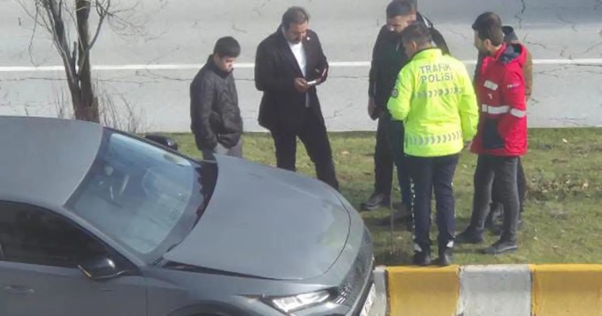 Şırdancı Mehmet kaza yaptı. Çarptığı yayanın kolu ve bacağı kırıldı