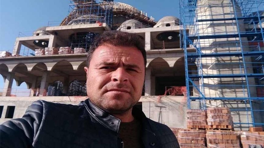 Cami inşaatında iskeleden düşen işçi öldü