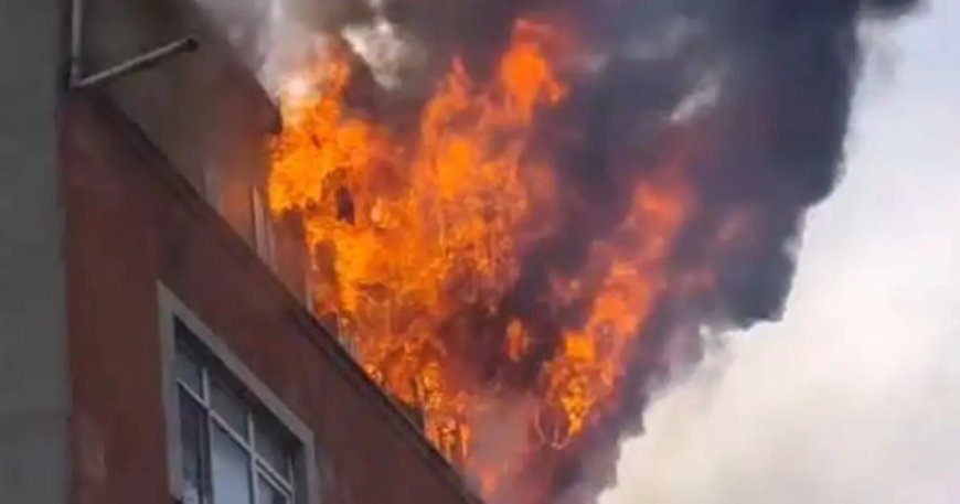 Sultangazi'deki yangında can pazarı. Kaçmak isterken beşinci kattan yere düştü
