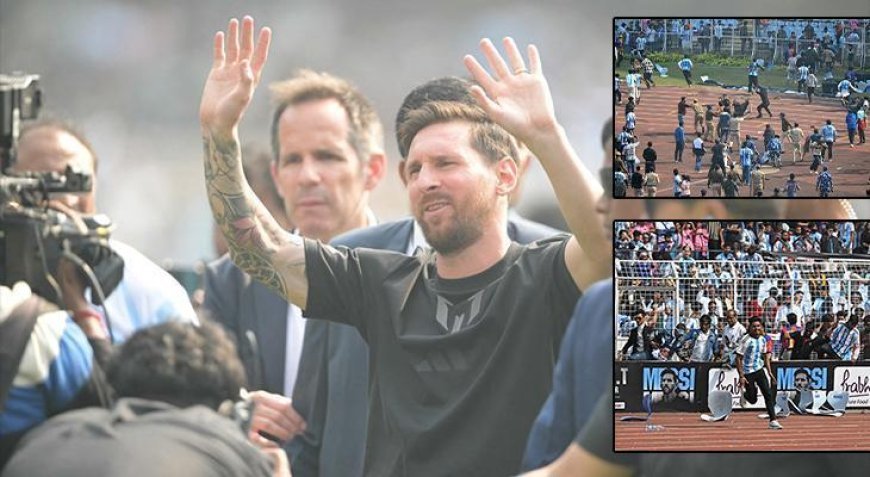 Messi sevgisi kaosa dönüştü! Tribünler karıştı, sandalyeler havada uçtu: 'Büyük hayal kırıklığı'