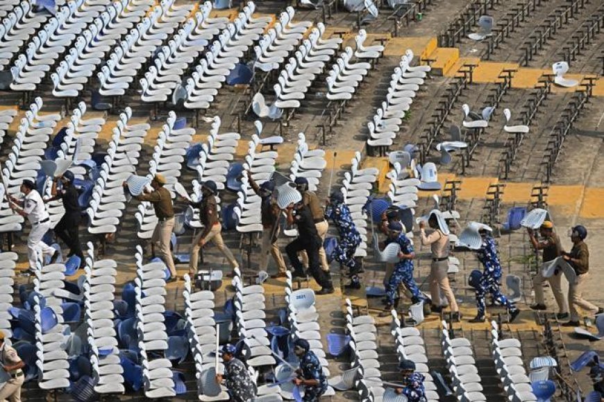 Messi'yi görmek isteyen binlerce taraftar isyan etti! Tribünler karıştı, sandalyeler havada uçtu: İşte o anlar