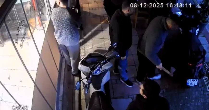 Borcunu ödemedi diye baltayla dükkanı bastı