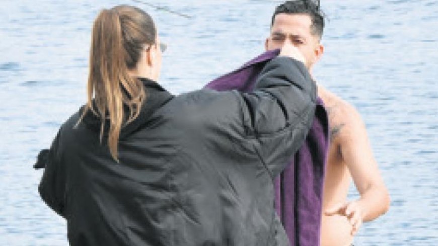 Soğuğa meydan okudu