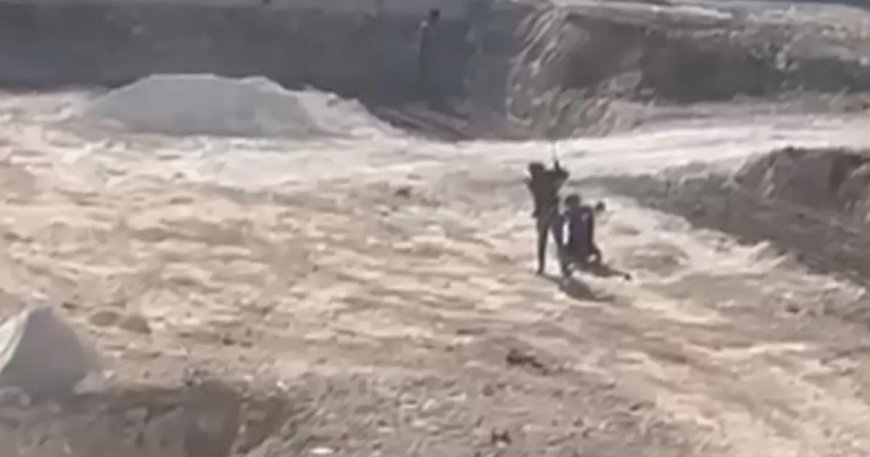 Okul inşaatında çocuk işçiye dayak. Görüntüler tepki çekti