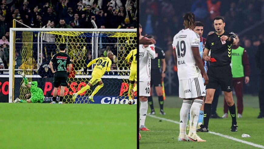 Süper Lig'de 16. haftanın VAR kayıtları açıklandı! Fenerbahçe'nin kazandığı penaltı, Beşiktaş'ın gördüğü kırmızı kart...