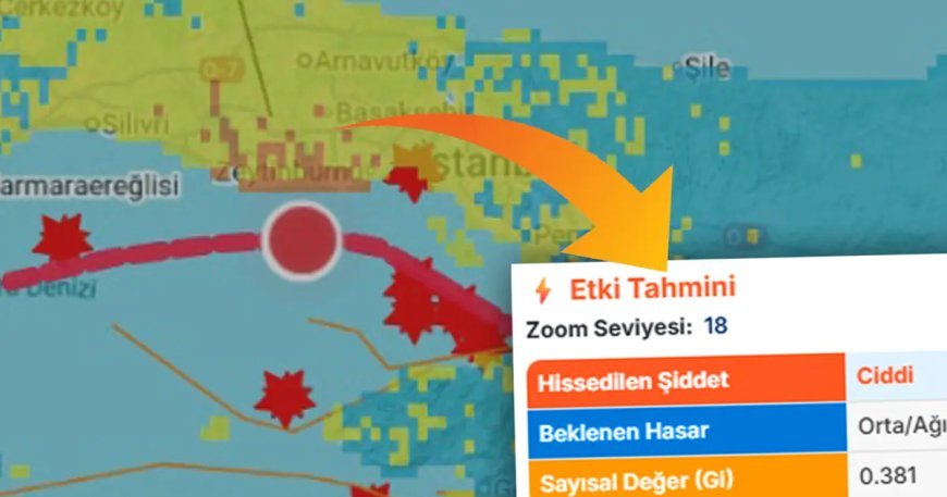 Deprem Bilgi Sistemi'ne yeni özellik. Sokak sokak olası hasar bilgisi eklendi