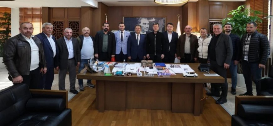 ARTOVA BELEDİYE BAŞKANI ALİ GÜLER’DEN BAŞKAN AKAY’A ZİYARET