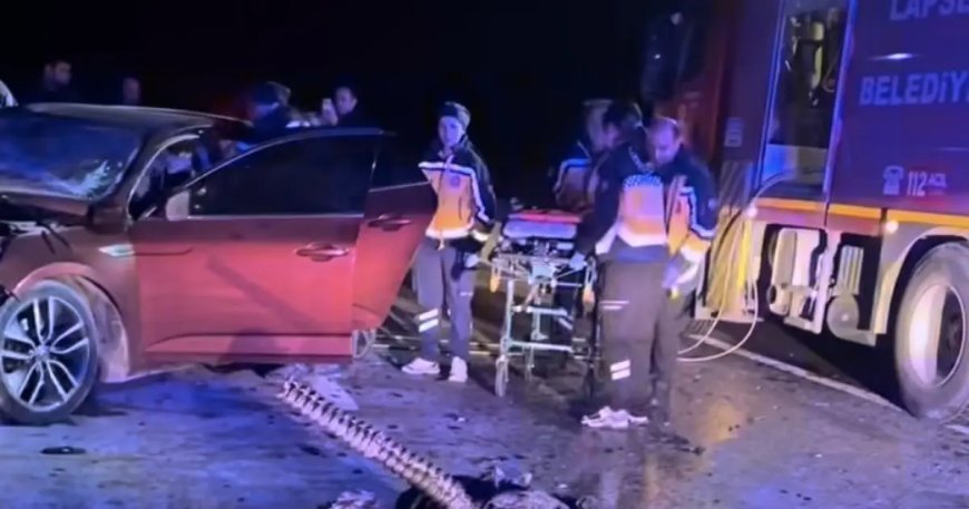 Polisten kaçarken ters yöne girdi. Katliam gibi kazada  5 kişi öldü