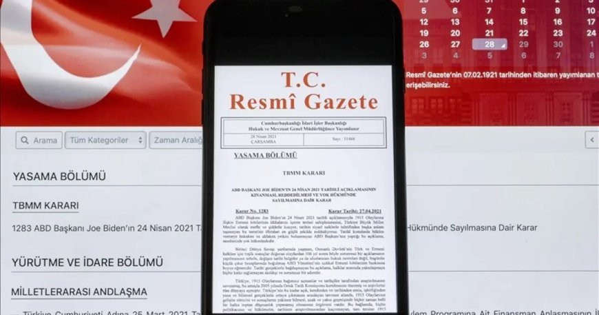 Resmi Gazete'de bugün (21 Aralık 2025 Resmi Gazete kararları)