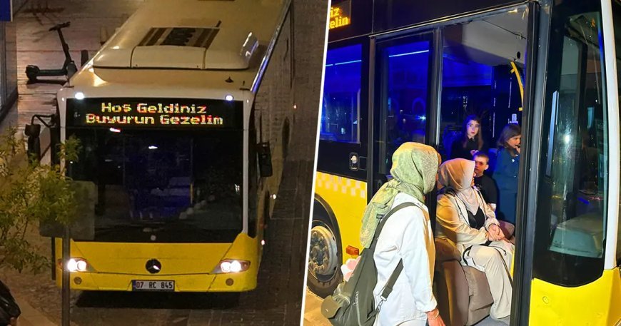 Eski halk otobüsünü satın aldı, mahalleliyi gezdiriyor