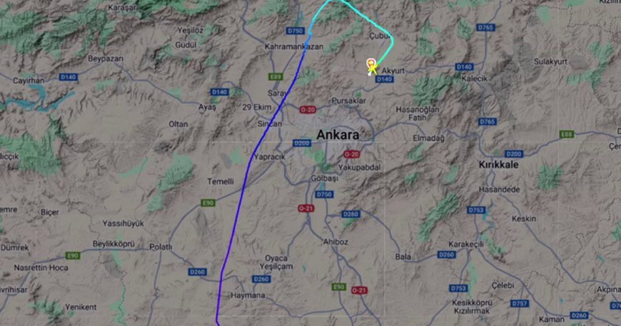 Özel bir jetle radar bağlantısı kesildi