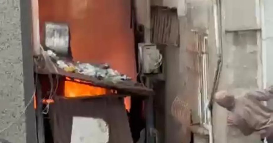 İstanbul'da tekstil atölyesinde yangın