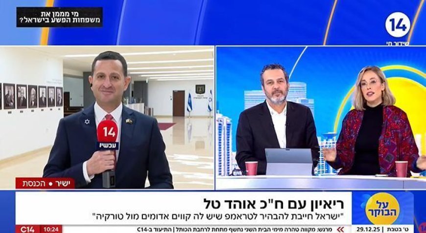 İsrailli milletvekilinden canlı yayında itiraf! 'Başımızı öne eğip bekleyemeyiz, Türkiye bir numaralı tehdit'