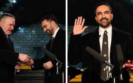 ABD'de de bir ilk! Mamdani Kur'an-ı Kerim'e el basarak yemin etti