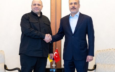 Ukrayna Güvenlik Konseyi Sekreteri Bakan Fidan ve Kalın'la görüştü