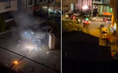 Arnavutköy'de korku dolu anlar. Elektrik kabloları bomba gibi patladı