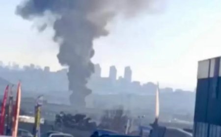 Ankara'da yangın. Kara dumanlar gökyüzüne yükseldi