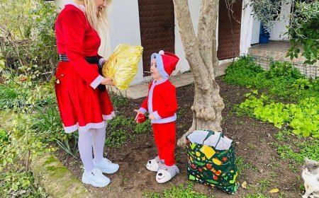 Tekirdağ'da çocukların 'Noel ablası' 100 çocuğa hediye dağıttı