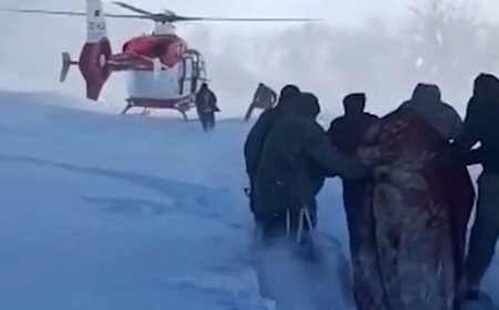 Tipinin ortasında kaldı. 8 aylık hamile kadına ambulans helikopter yetişti