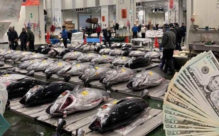 Tezgahta rekor geldi! Dev orkinos 3,2 milyon dolara satıldı