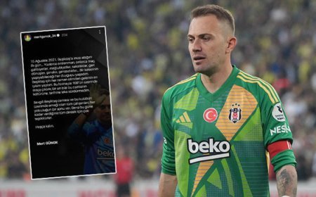 Mert Günok'tan Beşiktaş'a veda mesajı!