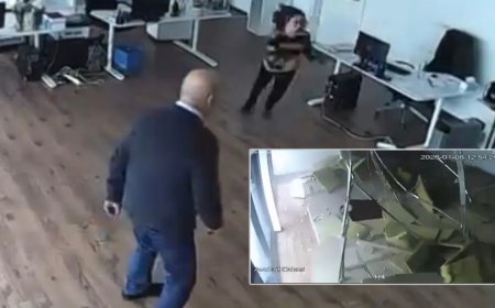 Bursa'da plazanın tavanı çöktü. Facia kıl payı atlatıldı