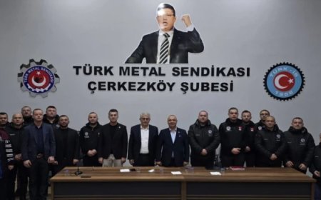 TÜRK METAL SENDİKASI GENEL BAŞKAN YARDIMCISI ÖCAL, ÇERKEZKÖY’DE TEMSİLCİLER MECLİSİ TOPLANTISINA KATILDI