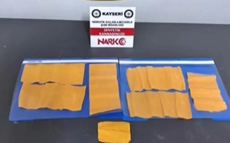 Kayseri'de beze emdirilmiş uyuşturucu madde bulundu: 4 gözaltı