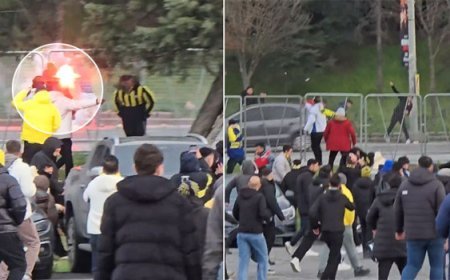 Galatasaray-Fenerbahçe derbisi öncesi ortalık karıştı: Taraftarlar arasında kavga çıktı!