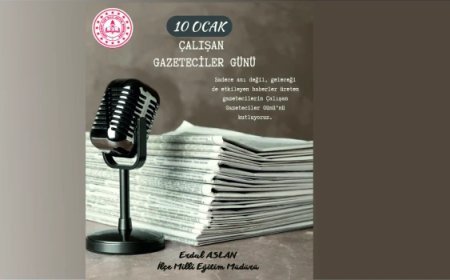 İLÇE MİLLÎ EĞİTİM MÜDÜRÜ ERDAL ASLAN’DAN 10 OCAK MESAJI