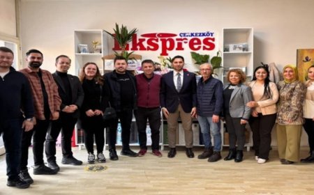 CHP ÇERKEZKÖY İLÇE BAŞKANI SEDAT ÇOLAK’TAN ÇERKEZKÖY EKSPRES’E 10 OCAK ZİYARETİ