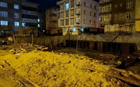 Tekirdağ'da inşaatta toprak kayması. Çevredeki 4 apartman tahliye edildi