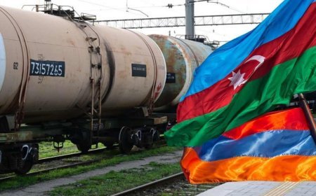 SON DAKİKA HABERLER: 18 vagonluk tren yola çıktı! Azerbaycan’dan Ermenistan’a 979 tonluk benzin sevkiyatı