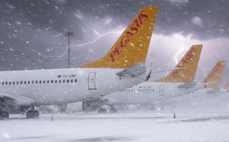 Pegasus olumsuz hava koşulları nedeniyle yarın 46 seferini iptal etti
