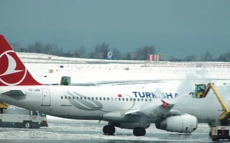 Uçuşlara kar engeli. THY, AJet ve Pegasus'tan sefer iptalleri