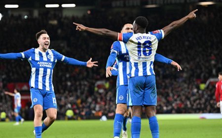 Manchester United'a FA Cup'ta Brighton şoku! Ferdi Kadıoğlu...