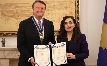 Hasan Arat, Kosova Cumhurbaşkanlığı Onur Nişanı ile ödüllendirildi!
