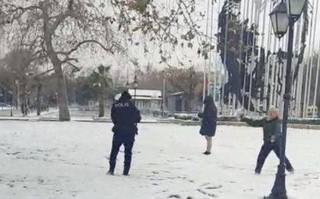 Tekirdağ'da kar yağışı