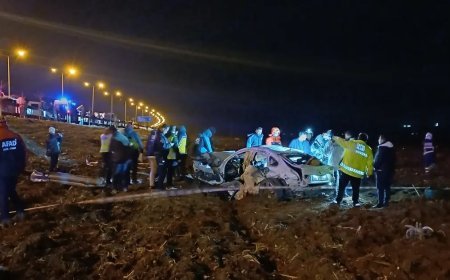 Batman'da katliam gibi kaza. İki araç da şarampole uçtu